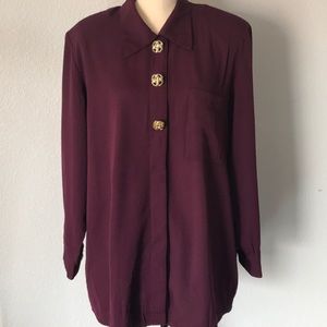 🔥Gorgeous Vintage Button Down Tunic size Xl